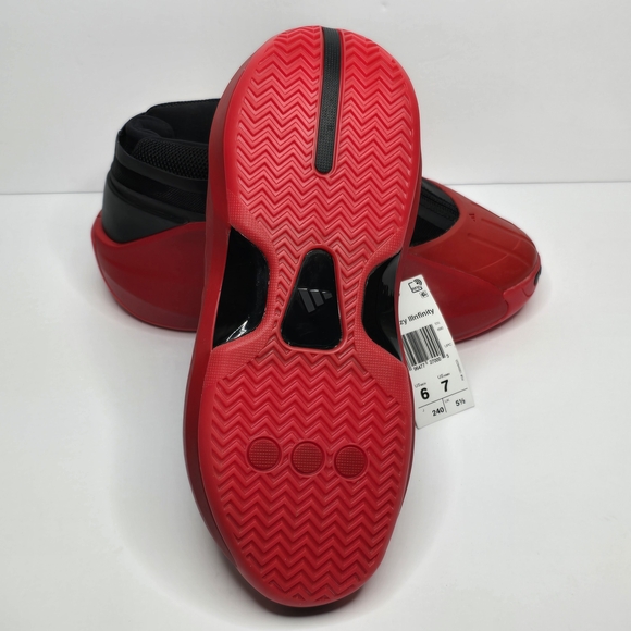 Adidas Crazy IIInfinity Kobe Bryant Basketball Shoe Red Black Men Youth Sz 6 New - Picture 8 of 10